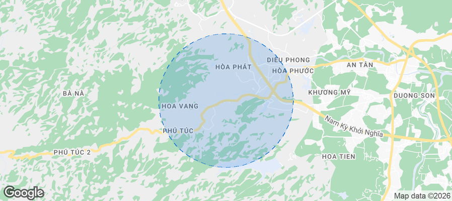 Hòa Hải Airbnb map